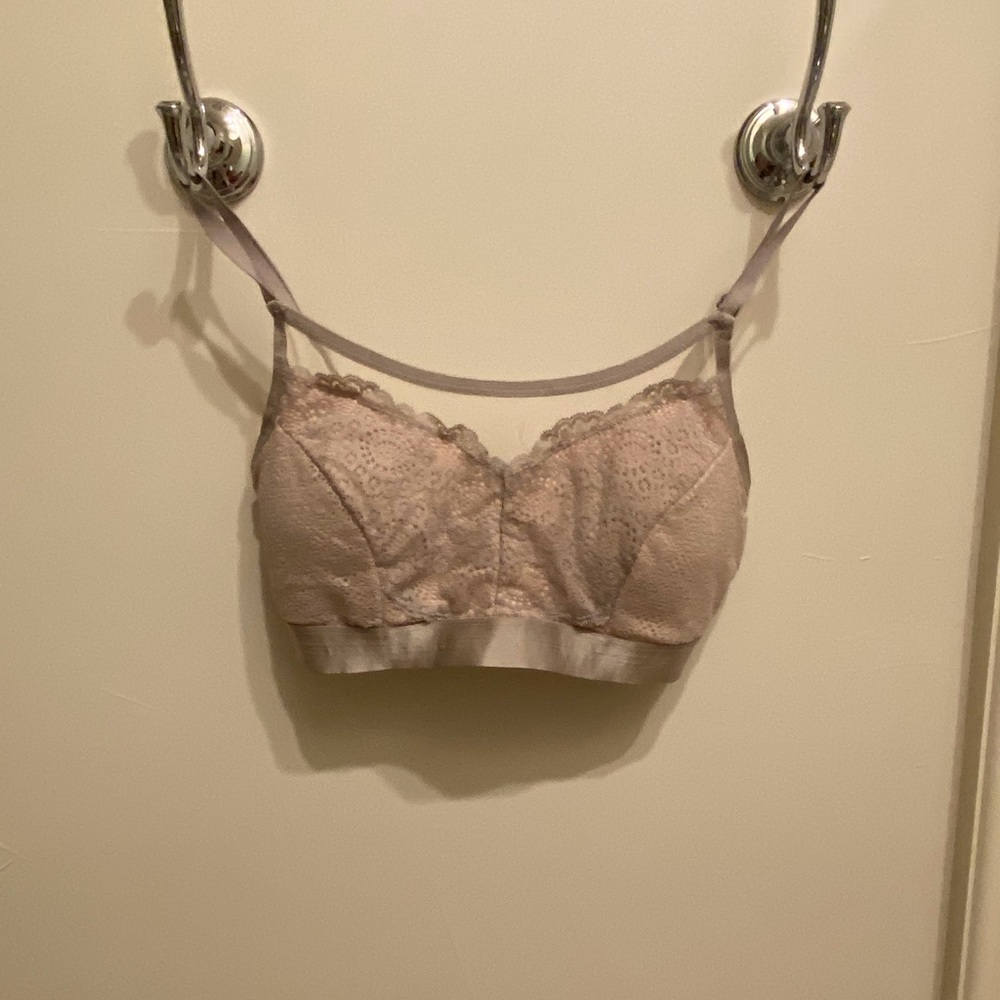 Gray soma lace bra